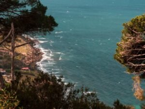A Cliff Near the Blue Sea